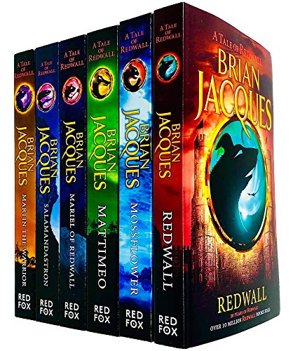 Redwall Series Books 1 - 6 Collection Set von Brian Jacques (Redwall, Mossflower, Mattimeo, Mariel of Redwall, Salamandastron & Martin the Warrior) - Brian Jacques