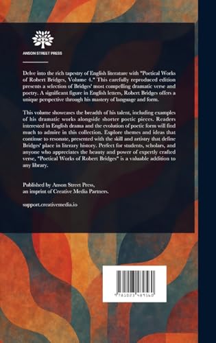 Poetical Works of Robert Bridges von Anson Street Press