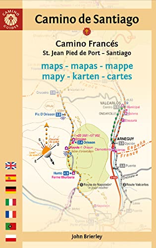 Camino De Santiago Maps Camino Francés: St. Jean Pied De Port - Santiago De Compostela