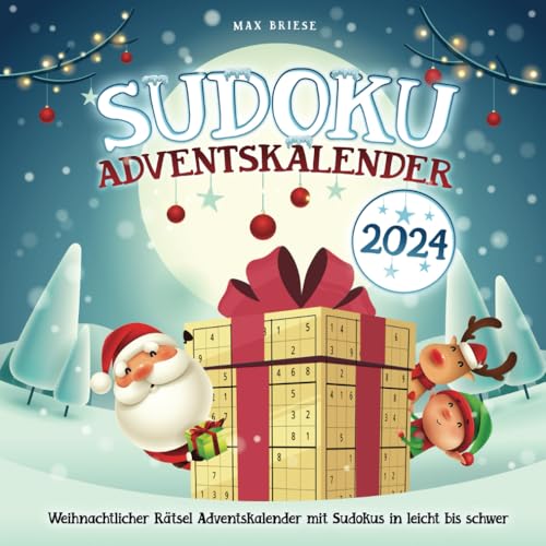 Sudoku Adventskalender: Weihnachtlicher Rätsel Adventskalender mit Sudokus in leicht bis schwer