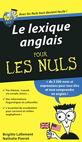 Le lexique anglais pour les nuls von Editions First