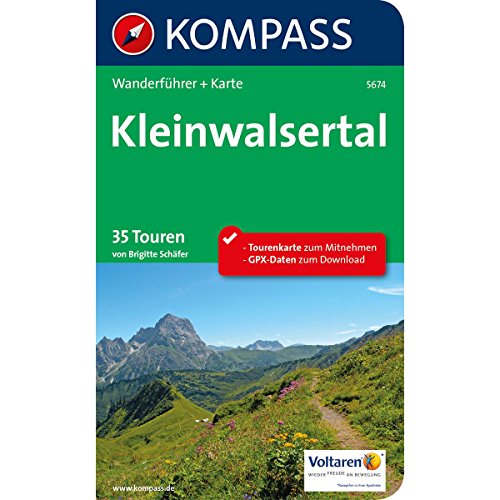 KOMPASS Wanderführer Kleinwalsertal: 2in1 Wanderführer mit Extra-Tourenkarte 1:25.000, 35 Touren, GPX-Daten zum Download