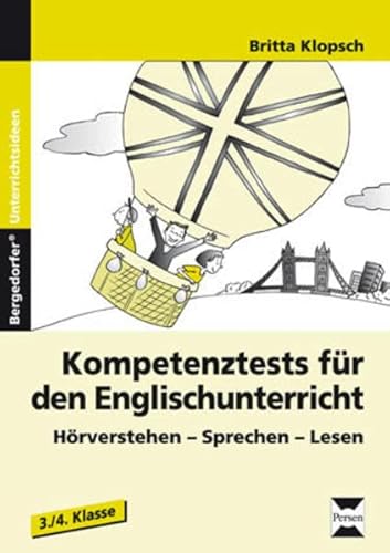 Kompetenztests für den Englischunterricht: Hörverstehen-Sprechen-Lesen (3. und 4. Klasse) von Persen Verlag in der AAP Lehrerwelt GmbH