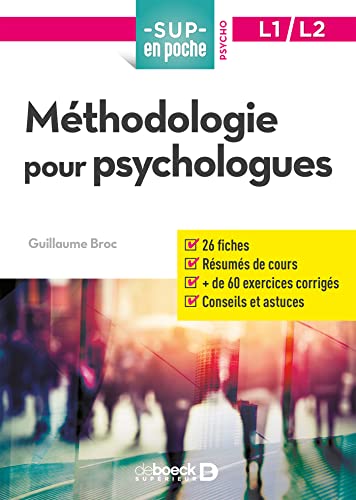 Méthodologie pour psychologues Méthodologie pour psychologues von De Boeck Supérieur