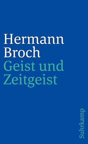 Geist und Zeitgeist: Essays zur Kultur der Moderne (suhrkamp taschenbuch) von Suhrkamp Verlag AG