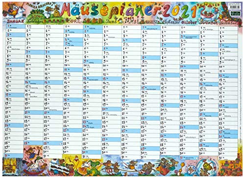 Wandplaner Wilde Mäuse Kalender 2021 von Weingarten
