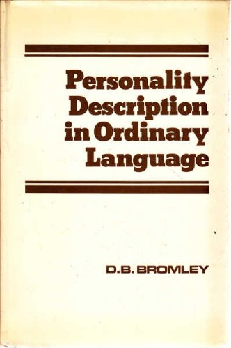 Personality Description in Ordinary Language