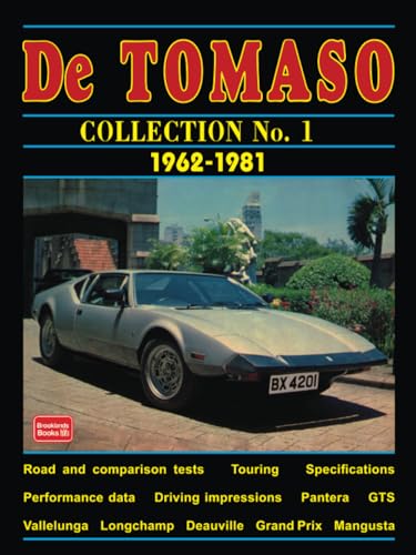 De Tomaso Collection No. 1 1962-1981: Road Test Book von Brooklands Books Ltd.