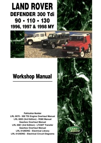 Land Rover Defender 300Tdi 90. 110 . 130 1996, 1997 & 1998 MY Workshop Manual von Brooklands Books