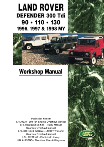 Land Rover Defender 300Tdi 90. 110 . 130 1996, 1997 & 1998 MY Workshop Manual Land Rover Defender 300Tdi 90. 110 . 130 1996, 1997 & 1998 MY Workshop Manual