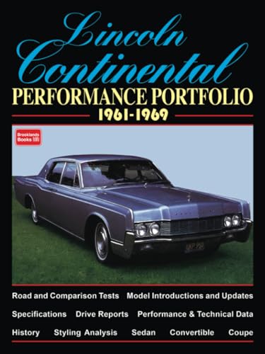 Lincoln Continental Performance Portfolio 1961-1969 (Performance Portfolio Series) von Brooklands Books Ltd