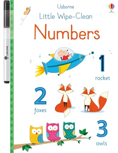 Little Wipe-Clean Numbers (Little Wipe-Cleans): 1 von USBORNE CAT ANG