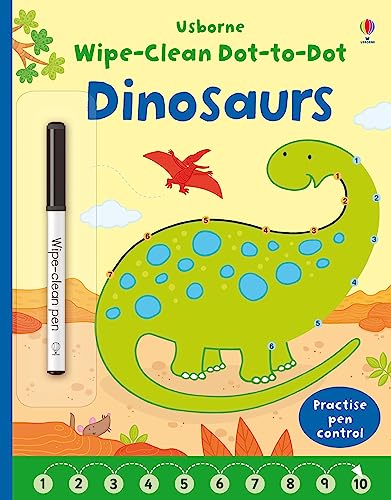 Wipe-Clean Dot-to-Dot Dinosaurs: 1 Wipe-Clean Dot-to-Dot Dinosaurs: 1 von Usborne Publishing Ltd