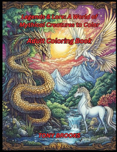 Legends & Lore : A World Of Mythical Creatures To Color: Adult Coloring Book von Independently published