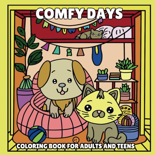 Comfy Days Coloring Book for Adults and Teens: 40 Hand-Drawing Design Pages to Color for Relaxation and Stress Relief Comfy Days Coloring Book for Adults and Teens: 40 Hand-Drawing Design Pages to Color for Relaxation and Stress Relief von Independently published