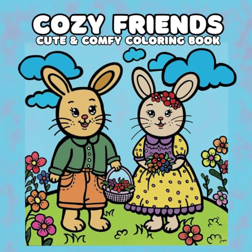 Cozy Friends Coloring Book for Teens and Adults: 50 Cute & Comfy Pages To Color In