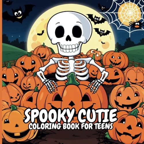 Spooky Cutie Coloring Book: 40 Adorable Illustration Pages To Color for Teens Feature Relaxation and Stress Relief Spooky Cutie Coloring Book: 40 Adorable Illustration Pages To Color for Teens Feature Relaxation and Stress Relief
