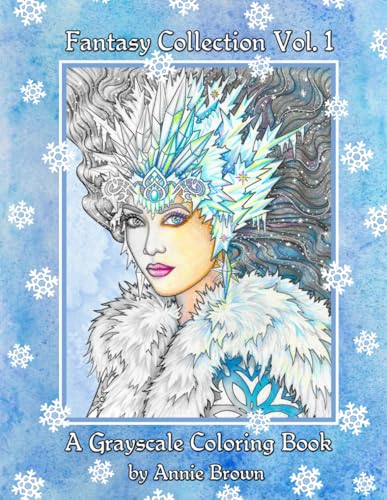 Fantasy Collection Vol. 1 - A Grayscale Coloring Book: Annie Brown Coloring Books von Annie Brown