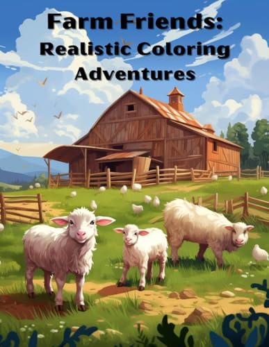 Farm Friends: Realistic Coloring Adventures: Explore the Countryside with Lifelike Farm Animals! Coloring book for children ages 6+ von Independently published