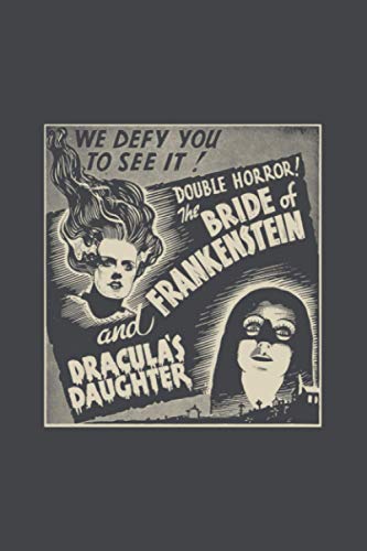 Halloween Monster Poster Horror Movie Dracula Frankenstein: Notebook Planner -6x9 inch Daily Planner Journal, To Do List Notebook, Daily Organizer, 114 Pages