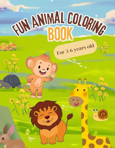 Fun Animal Coloring Book for Kids von Independently published