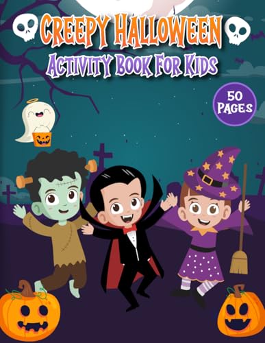 Creepy Halloween Activity Book for Kids
