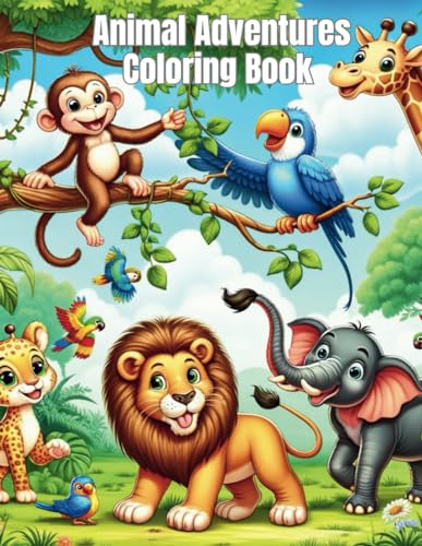 Animal Adventures Coloring Book von Independently published