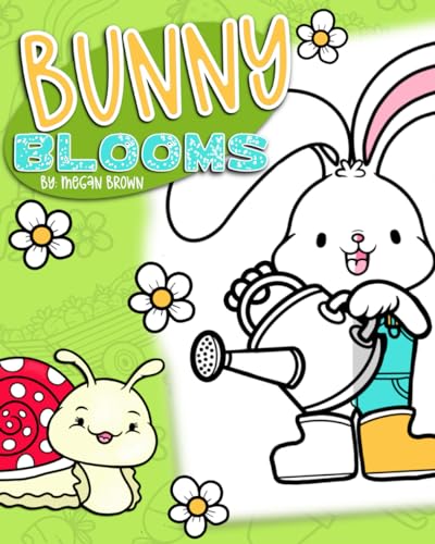 Bunny Blooms - A kawaii spring coloring book von Independently published