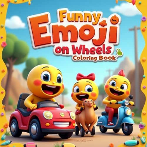 Emoji on Wheels: A Funny Emoji Coloring Book Adventure: A Fun and Silly Emoji Coloring Book Adventure in This Exciting Emoji Coloring Book for for Girls, Kids, Tweens, Teens & Adults! Emoji on Wheels: A Funny Emoji Coloring Book Adventure: A Fun and Silly Emoji Coloring Book Adventure in This Exciting Emoji Coloring Book for for Girls, Kids, Tweens, Teens & Adults! von Independently published