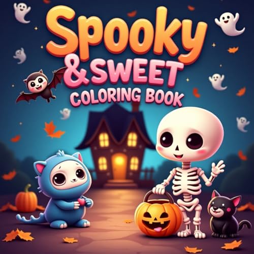 Spooky & Sweet: A Cute and Creepy Coloring Book for Adults and Teens: Adorable Halloween-Themed Illustrations of Cozy and Spooky Creatures for Relaxation and Fun Spooky & Sweet: A Cute and Creepy Coloring Book for Adults and Teens: Adorable Halloween-Themed Illustrations of Cozy and Spooky Creatures for Relaxation and Fun von Independently published