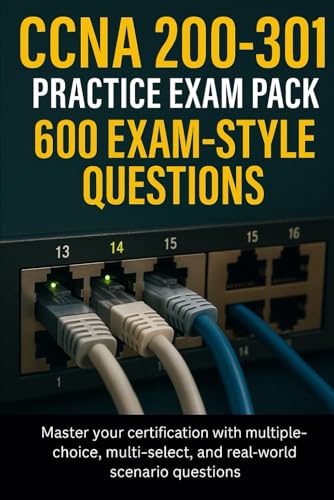 CCNA 200-301 Practice Exam Pack – 600 Exam-Style Questions: Master your certification with multiple-choice, multi-select, and real-world scenario questions CCNA 200-301 Practice Exam Pack – 600 Exam-Style Questions: Master your certification with multiple-choice, multi-select, and real-world scenario questions von Independently published