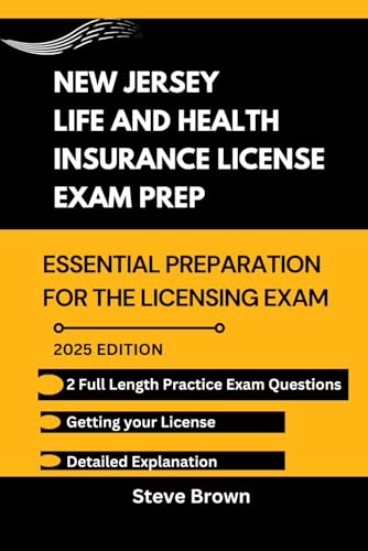 NEW JERSEY LIFE AND HEALTH INSURANCE LICENSE EXAM PREP: Essential Preparation for the Licensing Exam (USA LIFE AND HEALTH INSURANCE LICENSE EXAM PREP HANDBOOK, Band 12) NEW JERSEY LIFE AND HEALTH INSURANCE LICENSE EXAM PREP: Essential Preparation for the Licensing Exam (USA LIFE AND HEALTH INSURANCE LICENSE EXAM PREP HANDBOOK, Band 12) von Independently published