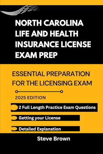 NORTH CAROLINA LIFE AND HEALTH INSURANCE LICENSE EXAM PREP: Essential Preparation for the Licensing Exam (USA LIFE AND HEALTH INSURANCE LICENSE EXAM PREP HANDBOOK, Band 6) NORTH CAROLINA LIFE AND HEALTH INSURANCE LICENSE EXAM PREP: Essential Preparation for the Licensing Exam (USA LIFE AND HEALTH INSURANCE LICENSE EXAM PREP HANDBOOK, Band 6) von Independently published