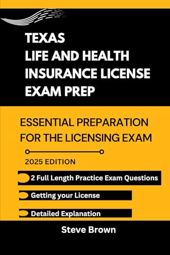 TEXAS LIFE AND HEALTH INSURANCE LICENSE EXAM PREP: Essential Preparation for the Licensing Exam (USA LIFE AND HEALTH INSURANCE LICENSE EXAM PREP HANDBOOK, Band 3) TEXAS LIFE AND HEALTH INSURANCE LICENSE EXAM PREP: Essential Preparation for the Licensing Exam (USA LIFE AND HEALTH INSURANCE LICENSE EXAM PREP HANDBOOK, Band 3) von Independently published