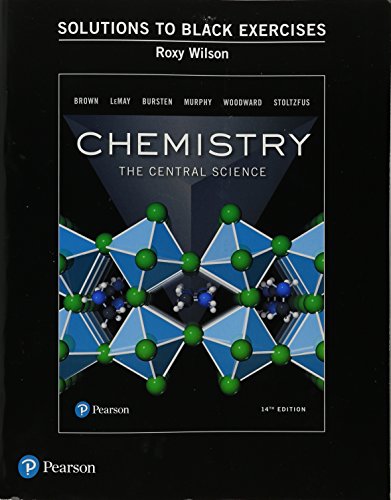 Student Solutions Manual to Black Exercises for Chemistry: The Central Science von Pearson