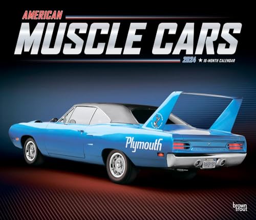 American Muscle Cars OFFICIAL | 2024 14 x 24 Inch Monthly Deluxe Wall Calendar | Foil Stamped Cover | BrownTrout | Racing Ford Chevrolet Chrysler Oldsmobile Pontiac American Muscle Cars OFFICIAL | 2024 14 x 24 Inch Monthly Deluxe Wall Calendar | Foil Stamped Cover | BrownTrout | Racing Ford Chevrolet Chrysler Oldsmobile Pontiac