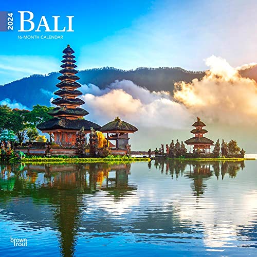 Bali | 2024 12 x 24 Inch Monthly Square Wall Calendar | BrownTrout | Travel Scenic Indonesia Java