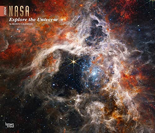 NASA Explore the Universe | 2024 14 x 24 Inch Monthly Deluxe Wall Calendar | Foil Stamped Cover | BrownTrout | Space Cosmos Inspiration NASA Explore the Universe | 2024 14 x 24 Inch Monthly Deluxe Wall Calendar | Foil Stamped Cover | BrownTrout | Space Cosmos Inspiration