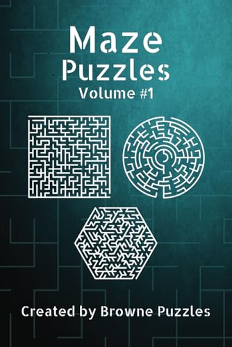 Maze Puzzles Volume 1: 55 different puzzles with solutions von Independently published