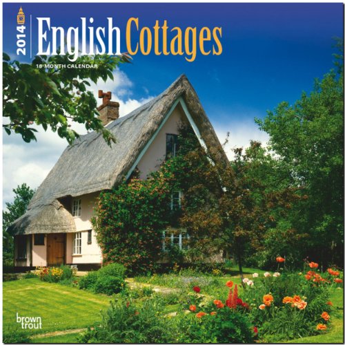English Cottages 2014 - Englische Landhäuser: Original BrownTrout-Kalender [Mehrsprachig] [Kalender] (Wall-Kalender)