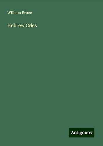 Hebrew Odes von Antigonos Verlag