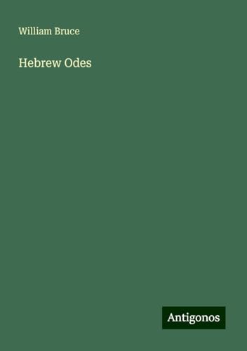Hebrew Odes von Antigonos Verlag