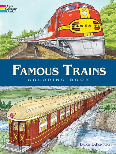 Famous Trains: Coloring Book (Dover Coloring Books)
