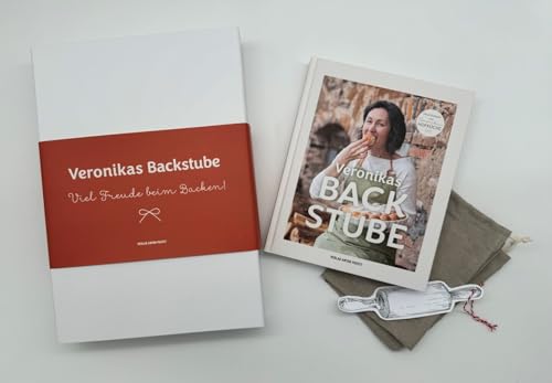 Veronikas Backstube: Limitiertes Geschenkset mit Mühlviertler Leinen-Brotsackerl! Über 100 süße und pikante Backrezepte, QR-Codes zu Videoanleitungen von Pustet Anton