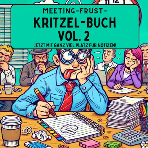 Meeting-Frust-Kritzel-Buch Vol. 2: Jetzt mit jeder Menge Platz für Notizen! von Independently published