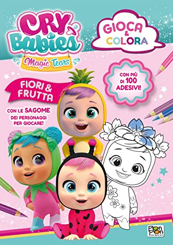 Fiori & frutta. Gioca & colora. Cry Babies. Ediz. a colori von Pon Pon Edizioni