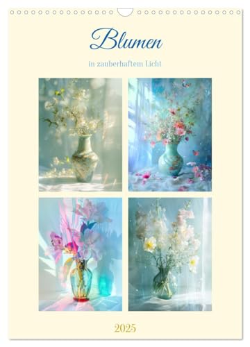 Blumen in zauberhaftem Licht (Wandkalender 2025 DIN A3 hoch), CALVENDO Monatskalender von CALVENDO