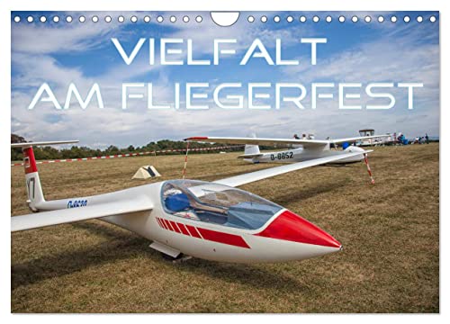 Vielfalt am Fliegerfest (Wandkalender 2025 DIN A4 quer), CALVENDO Monatskalender: Von Motorflieger über Segler bis zu Modellbauflieger