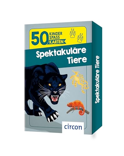 Spektakuläre Tiere (50 Kinderspaßkarten) von Circon