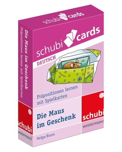Schubicards: Die Maus im Geschenk Präpositionen lernen mit Spielkarten (Schubicards Deutsch) von SCHUBI Lernmedien